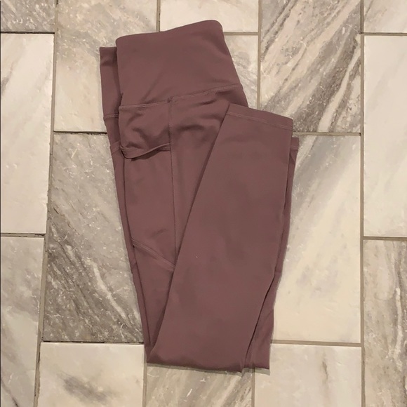 Dark lilac athletic leggings - Picture 2 of 5